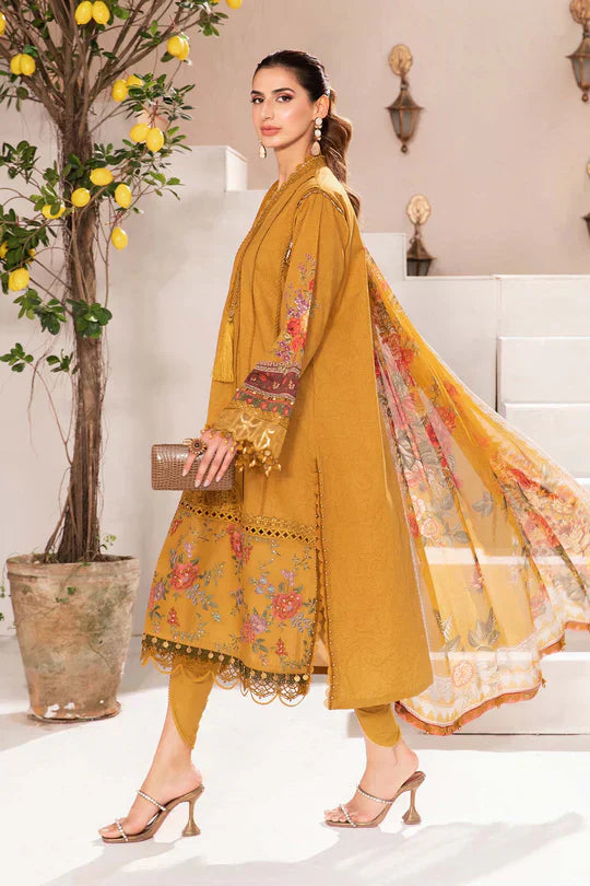 Maria.B | M Print Eid Edit | MPT-2202-A - Designer Dress with Intricate embroidery and embellishments. Shop elegent wedding dress at Maria Faisal.