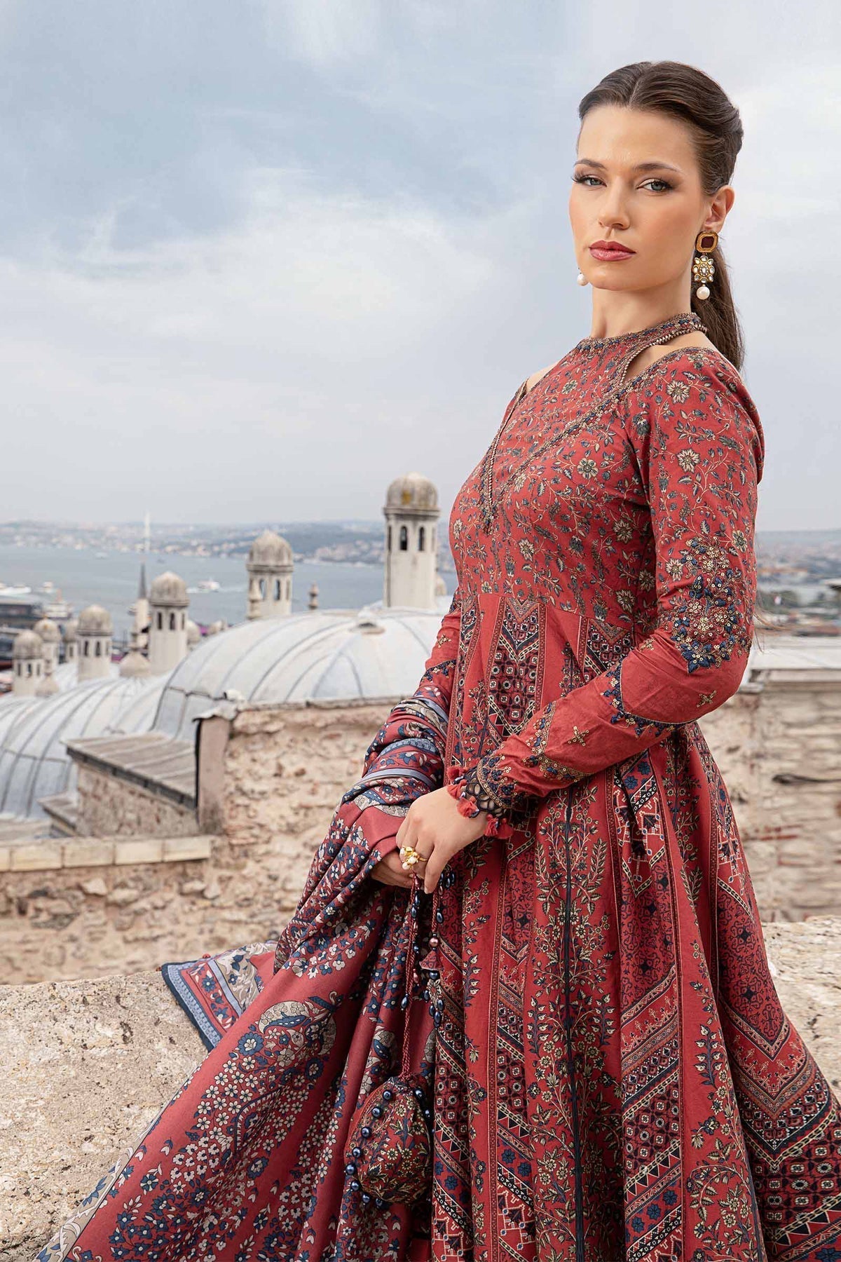 Maria B | M Prints Fall Edit 24 | MPT-2302-B - Ladies Clothes - Maria Faisal