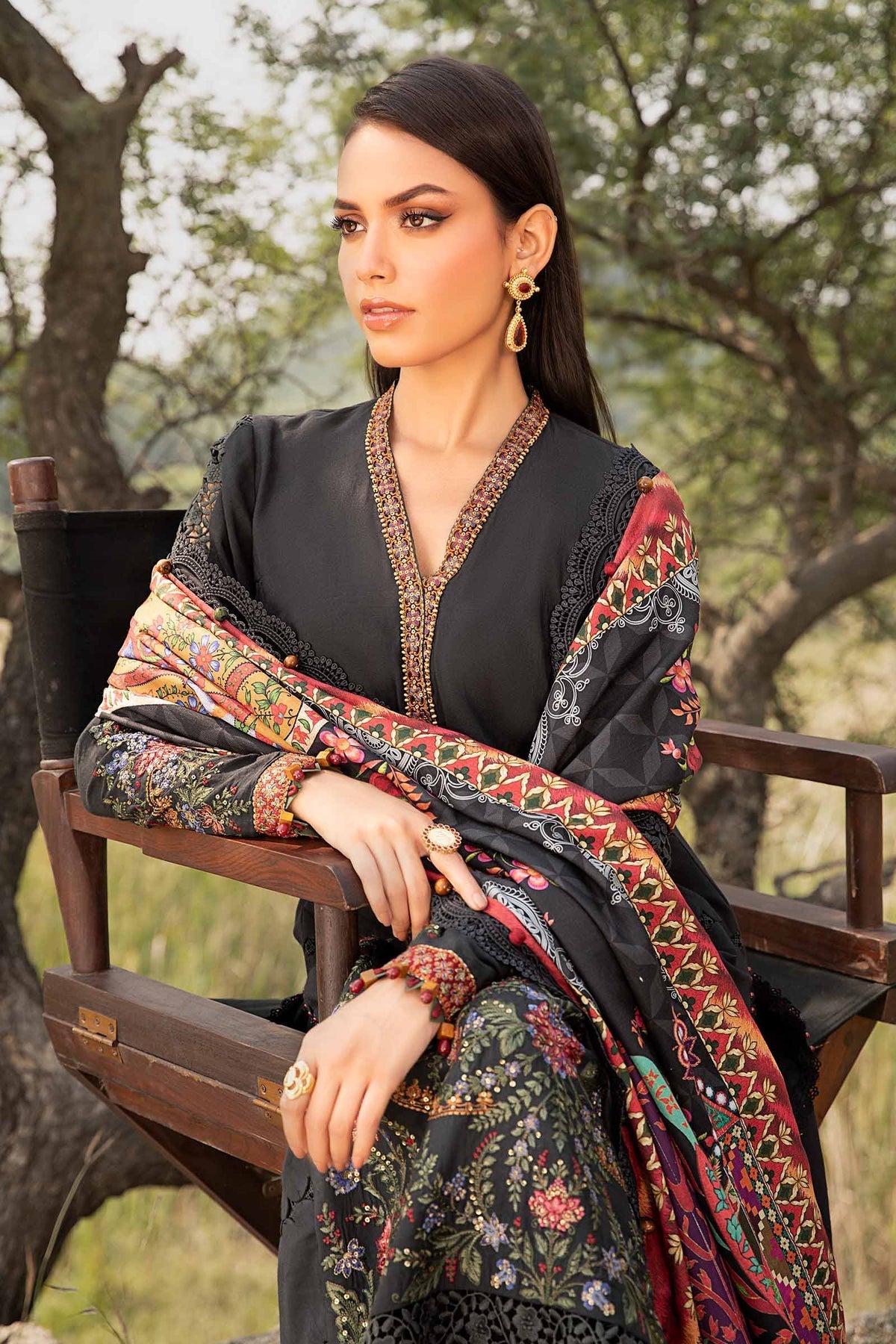 Maria B | M Prints Winter 24 | MPT-2402-B - Ladies Clothes - Maria Faisal