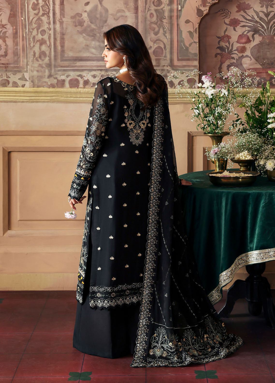 Gulaal | I Evayna Embroidered Chiffon |Deenah - Ladies Clothes - Maria Faisal