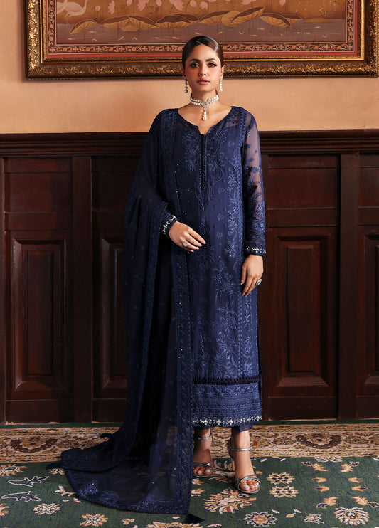 Gulaal | I Evayna Embroidered Chiffon | Leesha - Ladies Clothes - Maria Faisal