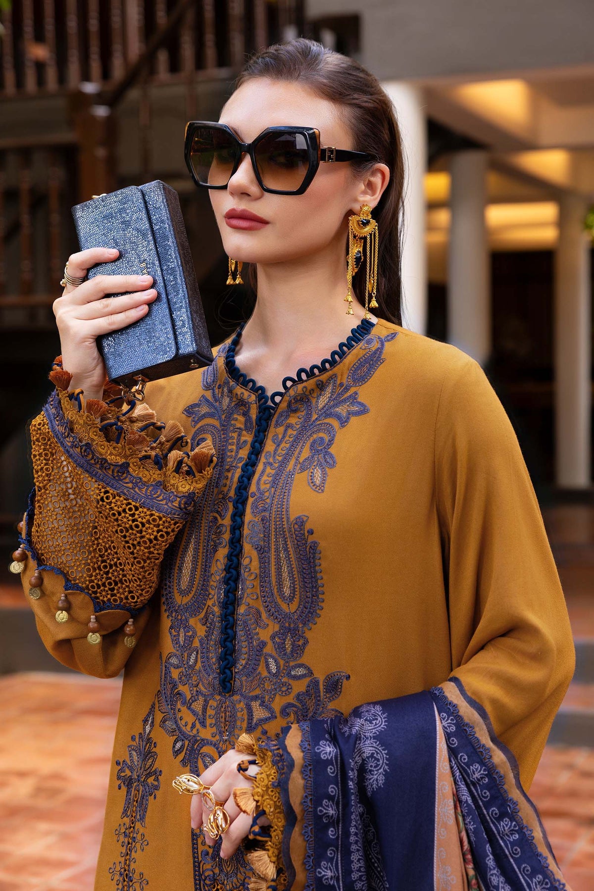 MPT-2803-A – authentic Pakistani dress from the M Prints Winter 25 collection for women in the UK