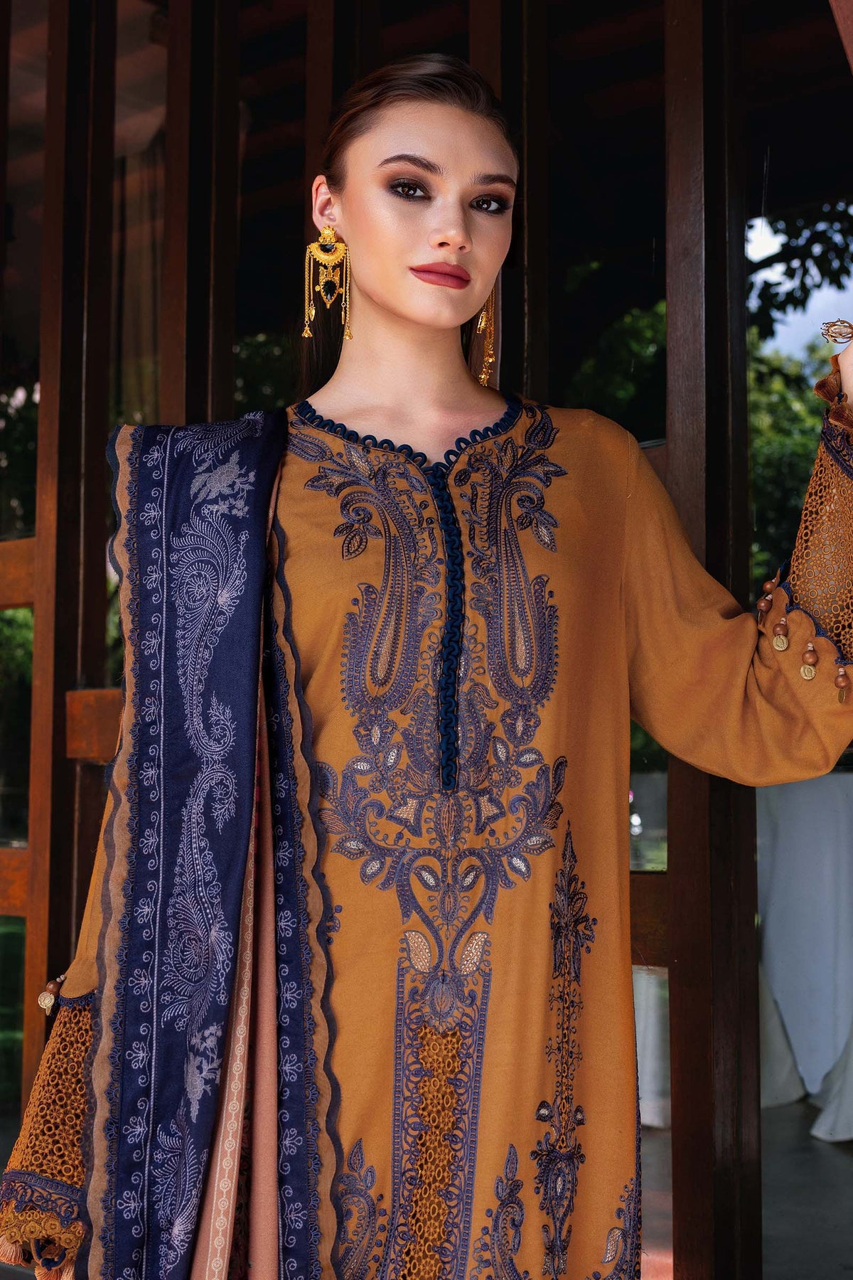 MPT-2803-A – authentic Pakistani dress from the M Prints Winter 25 collection for women in the UK
