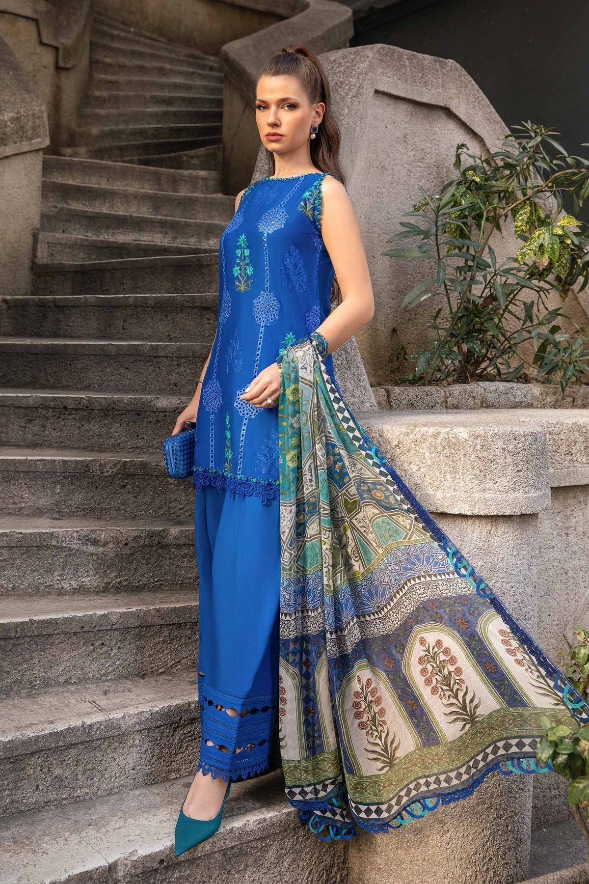 Maria B | M Prints Fall Edit 24 | MPT-2303-A - Ladies Clothes - Maria Faisal