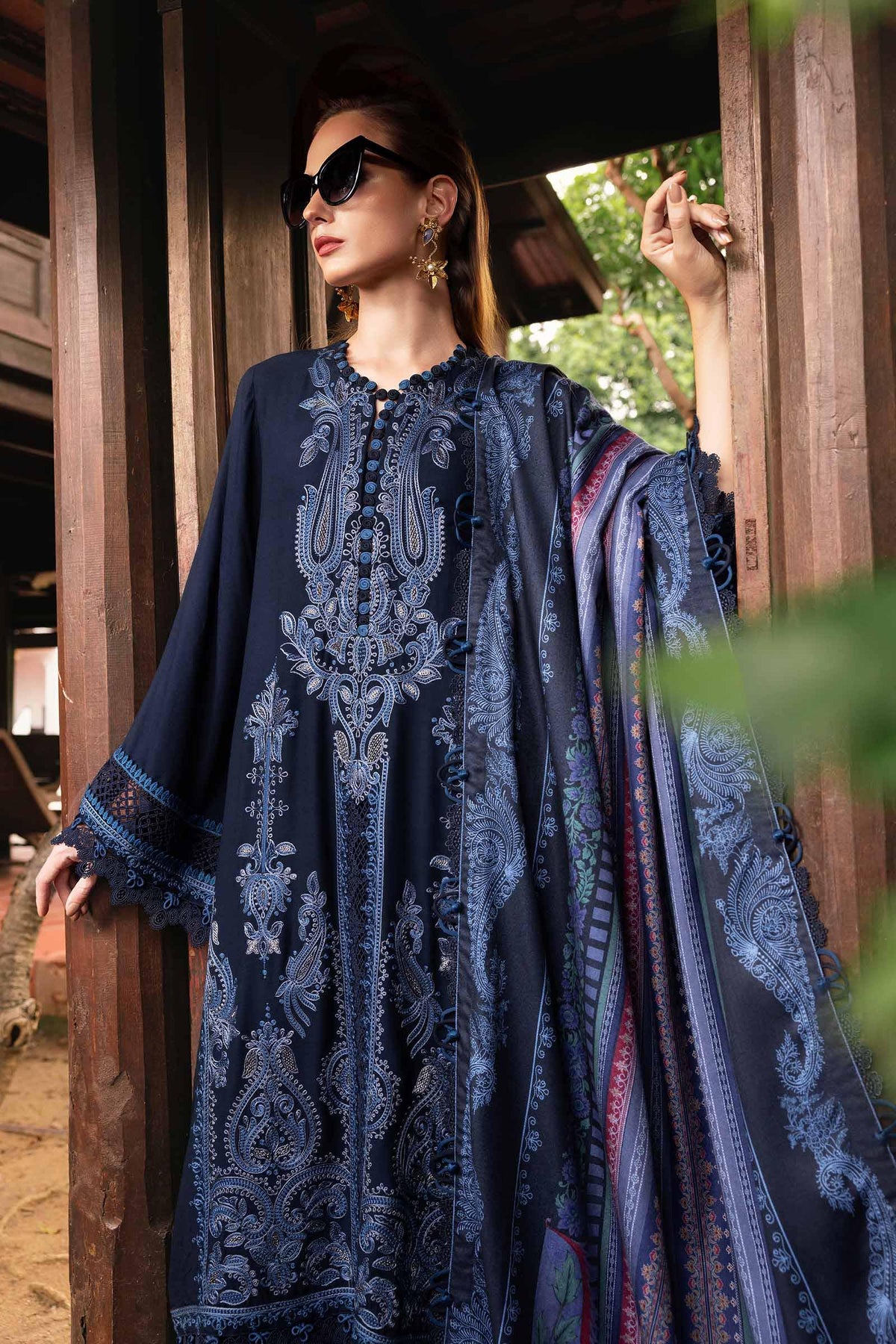 MPT-2803-B – authentic Pakistani dress from the M Prints Winter 25 collection for women in the UK