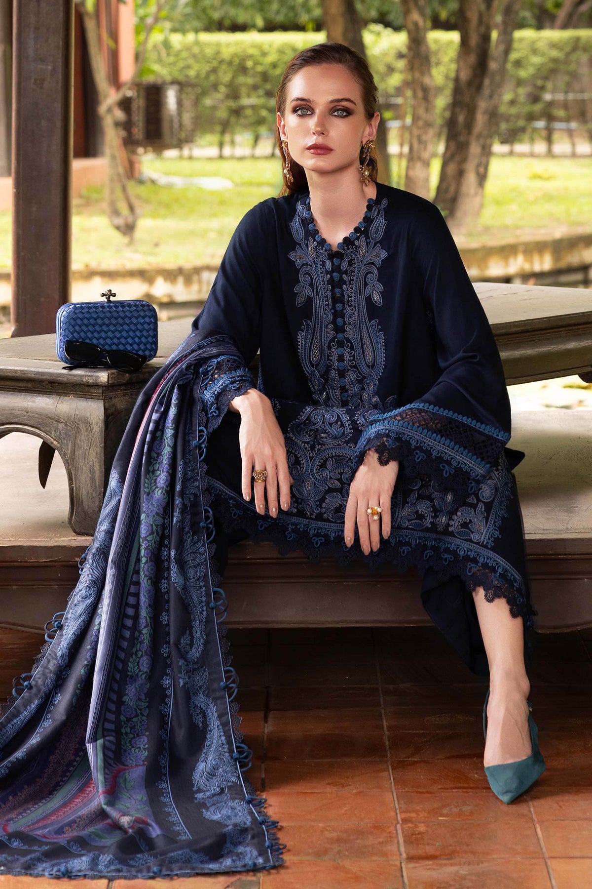 MPT-2803-B – authentic Pakistani dress from the M Prints Winter 25 collection for women in the UK