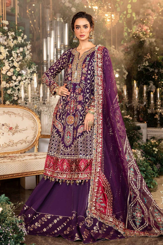 Maria B | Mbroidered Formals 24 | Organza Suit | BD-2903 - Designer Dress with Intricate embroidery and embellishments. Shop elegent wedding dress at Maria Faisal.