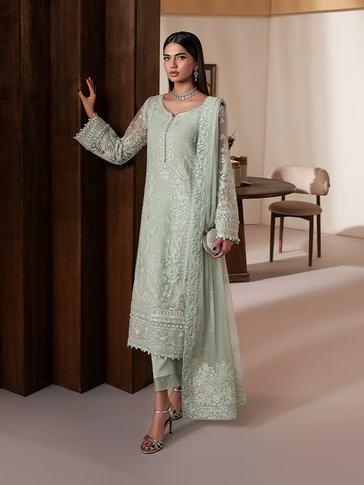 Gulaal | Ayla Luxury Chiffon | Lisse - Formal Dress - available at Maria Faisal in UK and USA.