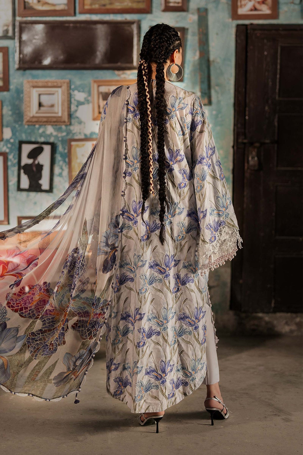 Maria B | M Prints Winter Fall 2026 | MPT-3104-A - Luxury Dress - available at Maria Faisal in UK and USA.