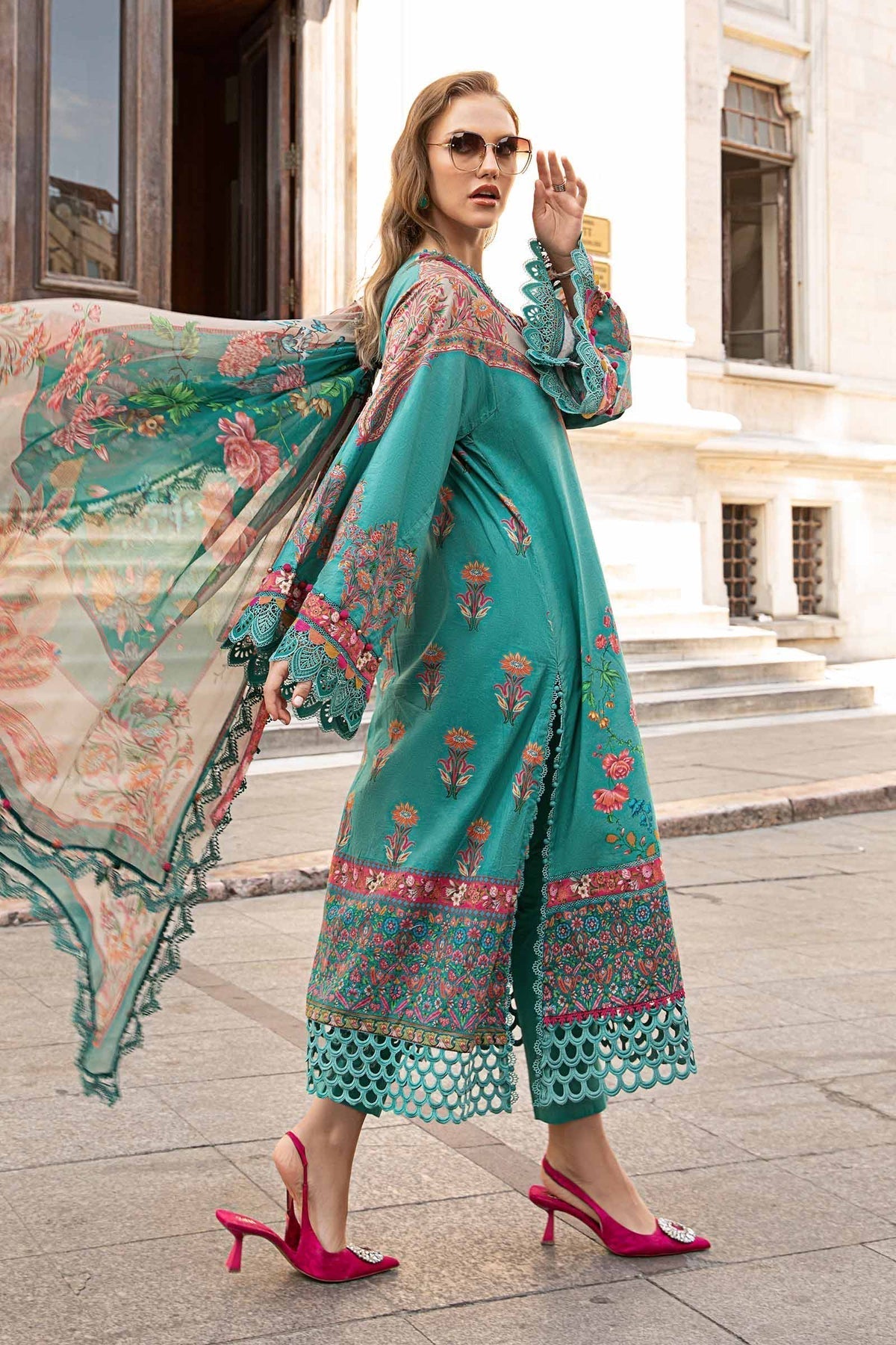 Maria B | M Prints Fall Edit 24 | MPT-2304-A - Ladies Clothes - Maria Faisal