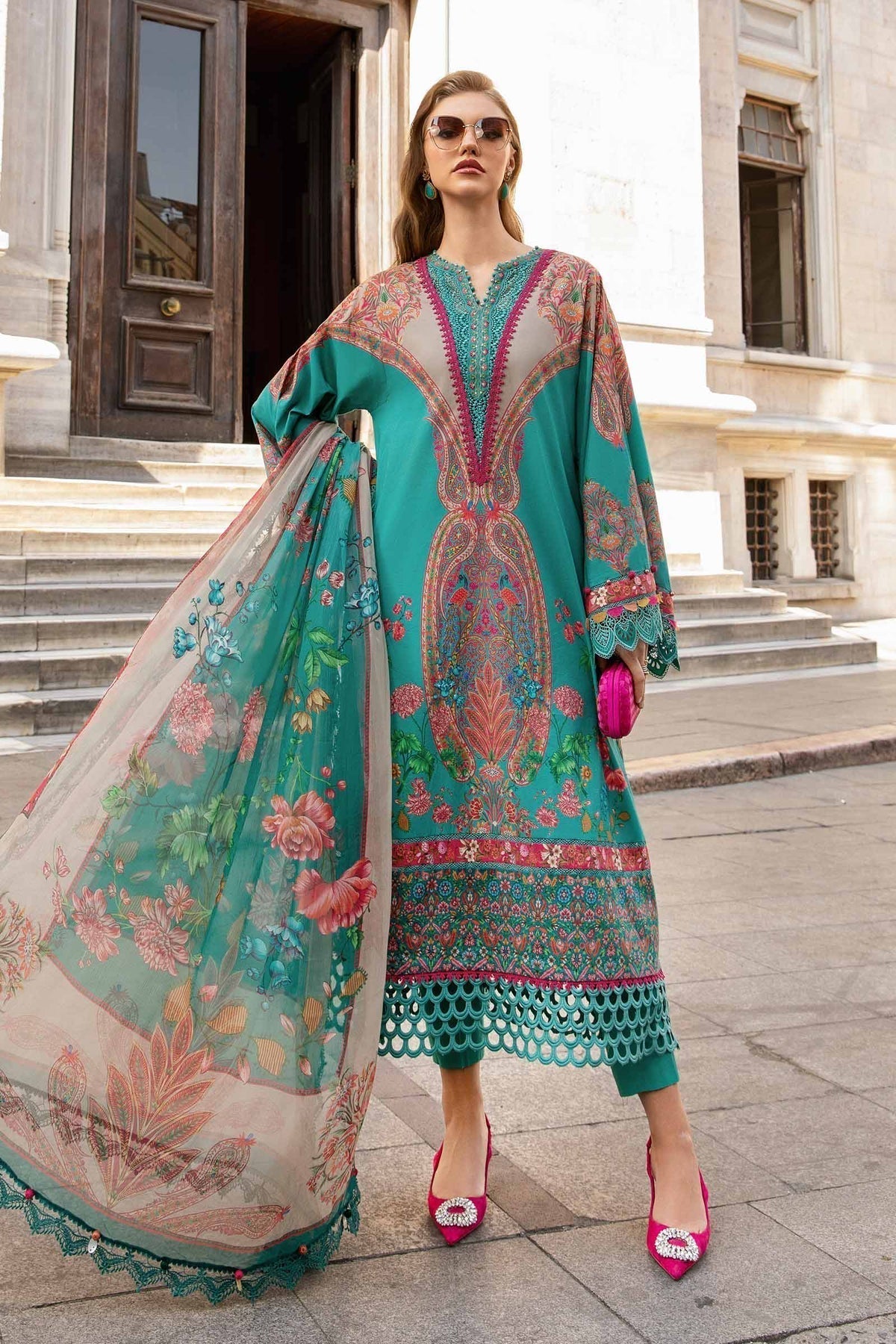 Maria B | M Prints Fall Edit 24 | MPT-2304-A - Ladies Clothes - Maria Faisal