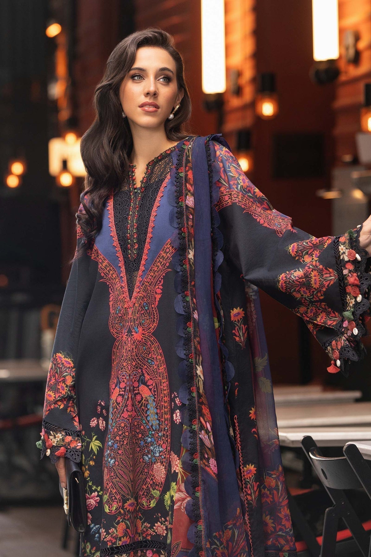 Maria B | M Prints Fall Edit 24 | MPT-2304-B - Ladies Clothes - Maria Faisal