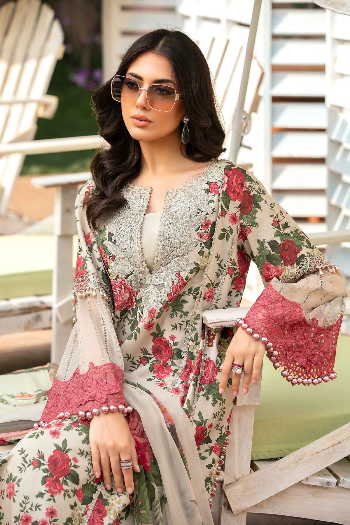 Maria.B | M Print Eid Edit | MPT-2204-B - Ladies Clothes 