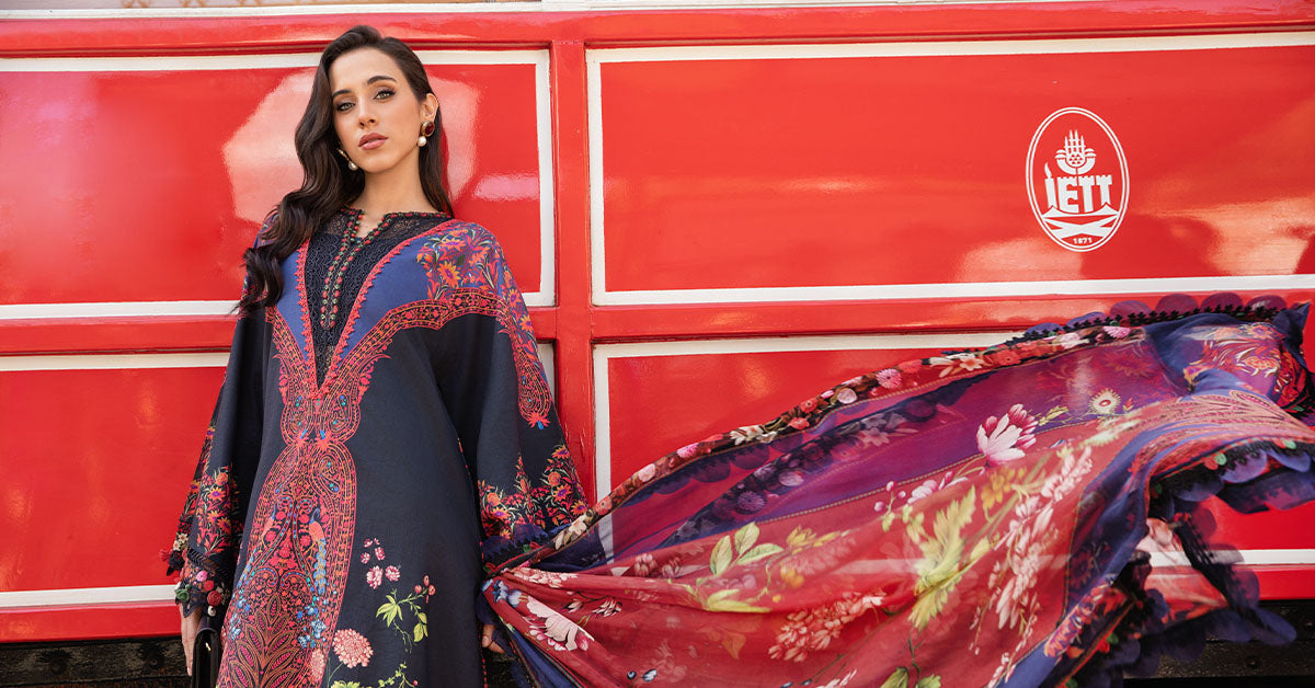 Maria B | M Prints Fall Edit 24 | MPT-2304-B - Ladies Clothes - Maria Faisal
