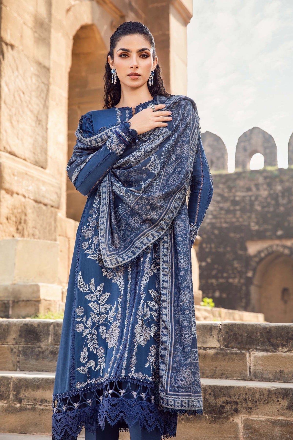 Maria B | M Prints Winter 24 | MPT-2404-B - Ladies Clothes - Maria Faisal