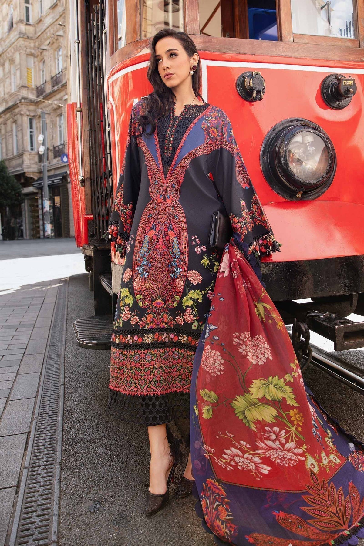 Maria B | M Prints Fall Edit 24 | MPT-2304-B - Ladies Clothes - Maria Faisal