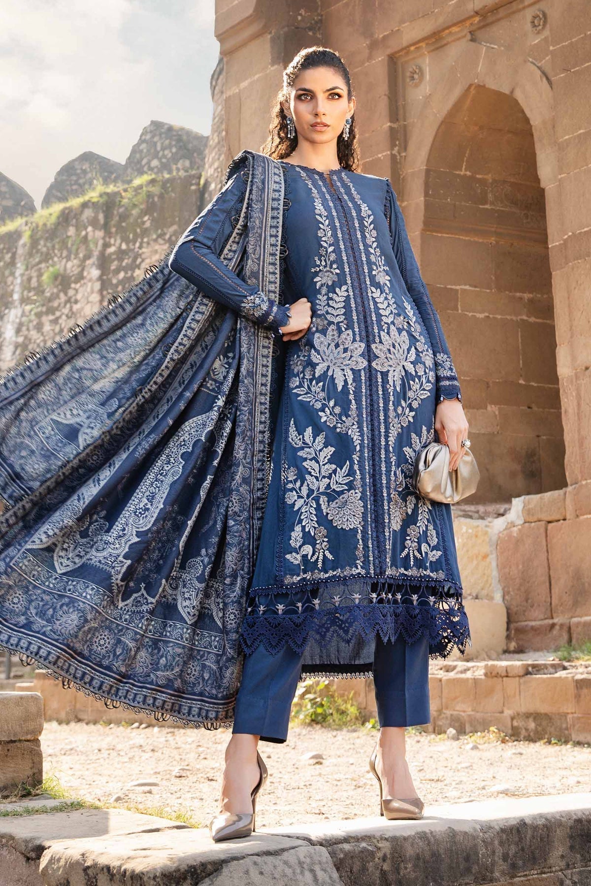 Maria B | M Prints Winter 24 | MPT-2404-B - Ladies Clothes - Maria Faisal