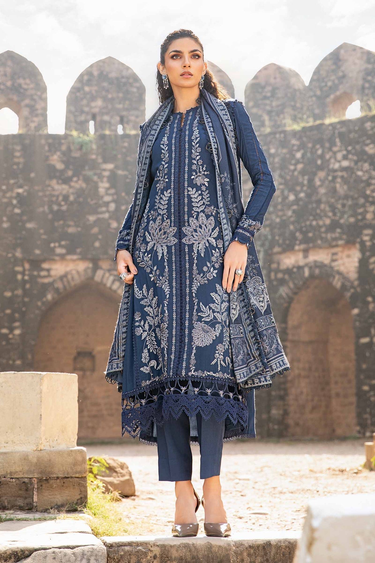 Maria B | M Prints Winter 24 | MPT-2404-B - Ladies Clothes - Maria Faisal