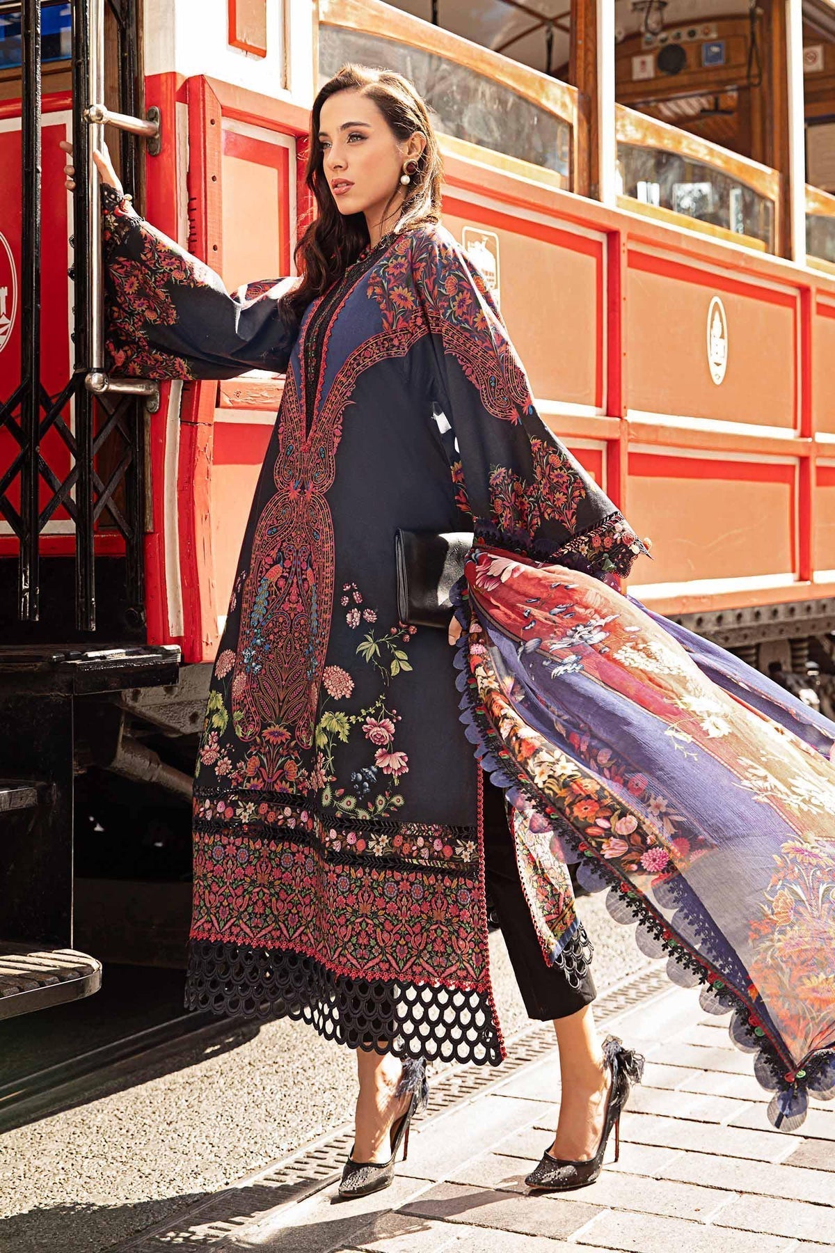 Maria B | M Prints Fall Edit 24 | MPT-2304-B - Ladies Clothes - Maria Faisal