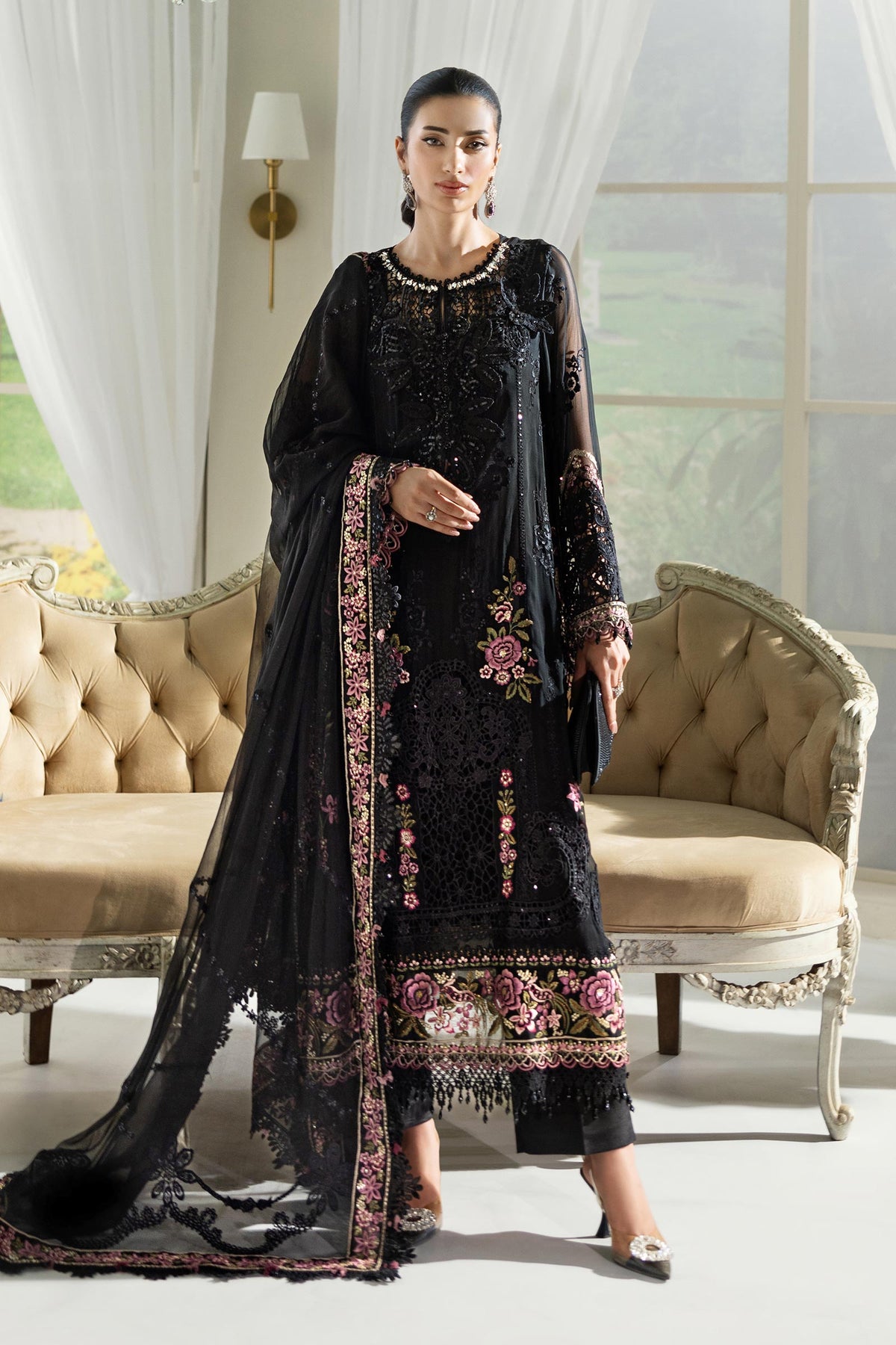Maria B | Chiffon Formals 25 | MPC-25-104 - Ladies Clothes - Maria Faisal