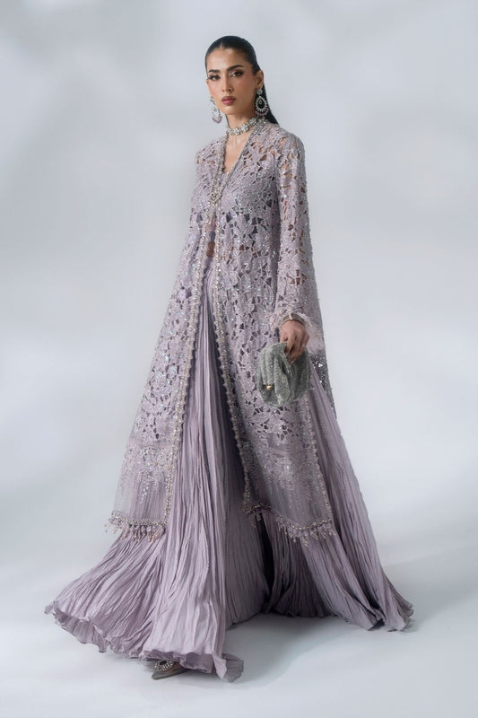 Maria B | Mbroidered Wedding Formals 26 | BD-3105-Dusty Lilac - Wedding Dress - available at Maria Faisal in UK and USA.