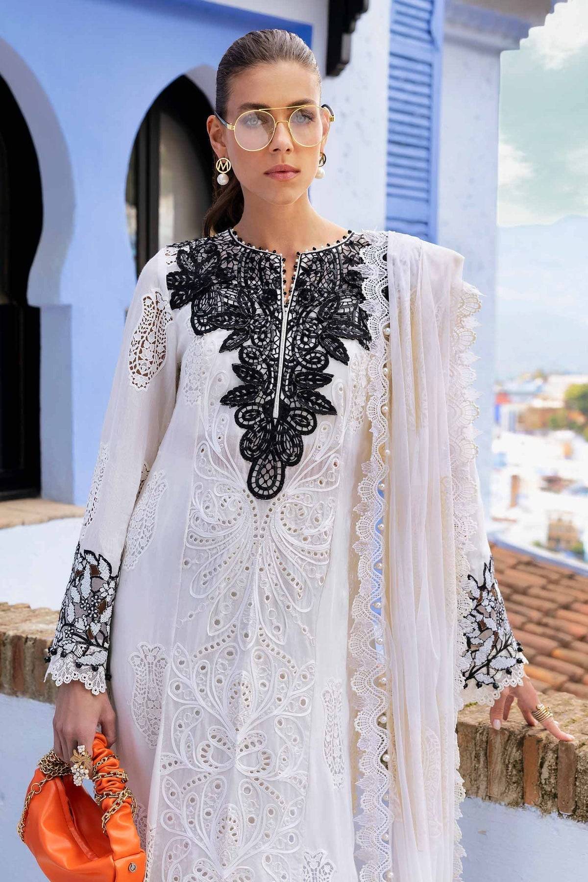 Maria B | Luxury Lawn 25 | D-2505-A by Maria Faisal - Registered Vendor of : Maria B - type : Ladies Clothes - 100% original wedding dresses
