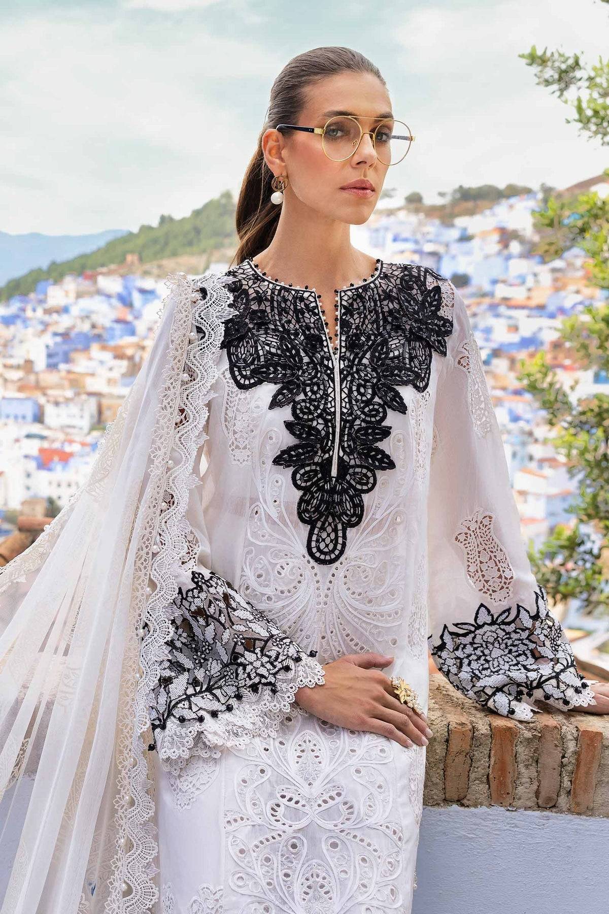 Maria B | Luxury Lawn 25 | D-2505-A by Maria Faisal - Registered Vendor of : Maria B - type : Ladies Clothes - 100% original wedding dresses