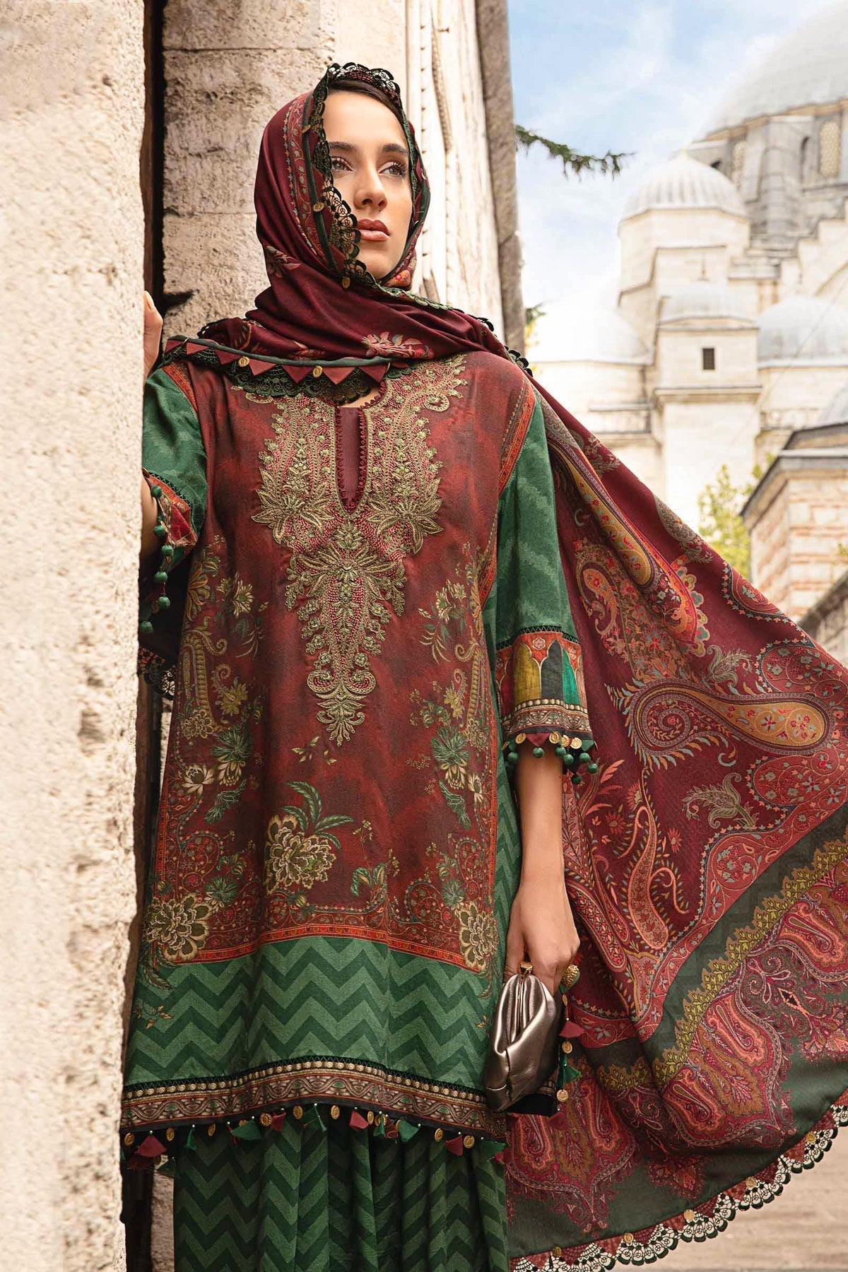 Maria B | M Prints Fall Edit 24 | MPT-2305-B - Ladies Clothes - Maria Faisal