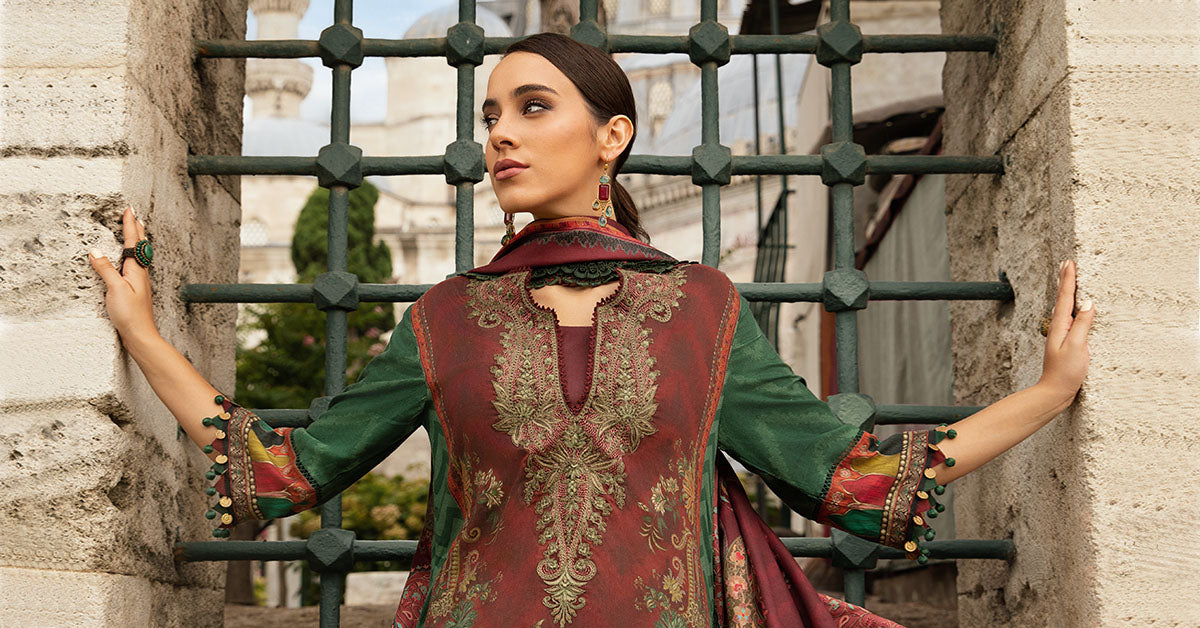 Maria B | M Prints Fall Edit 24 | MPT-2305-B - Ladies Clothes - Maria Faisal