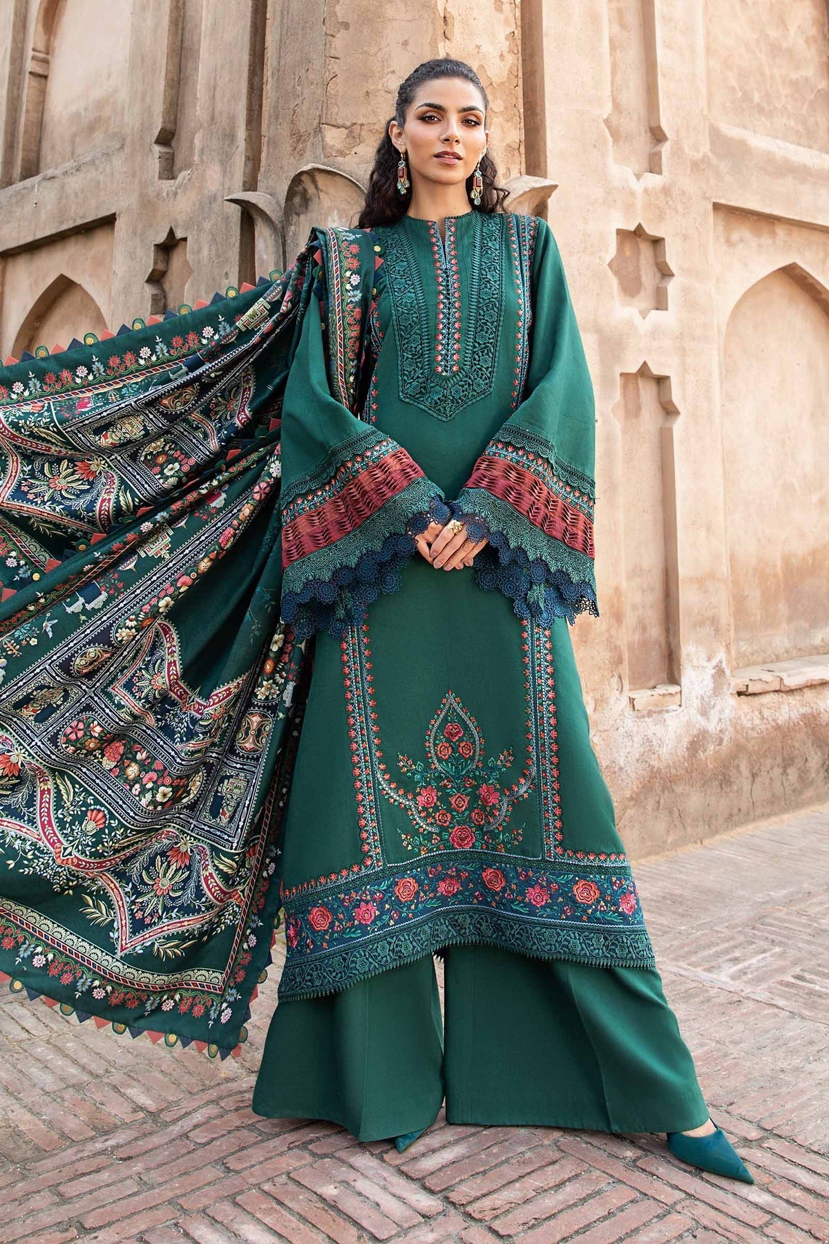 Maria B | M Prints Winter 24 | MPT-2405-B - Ladies Clothes - Maria Faisal