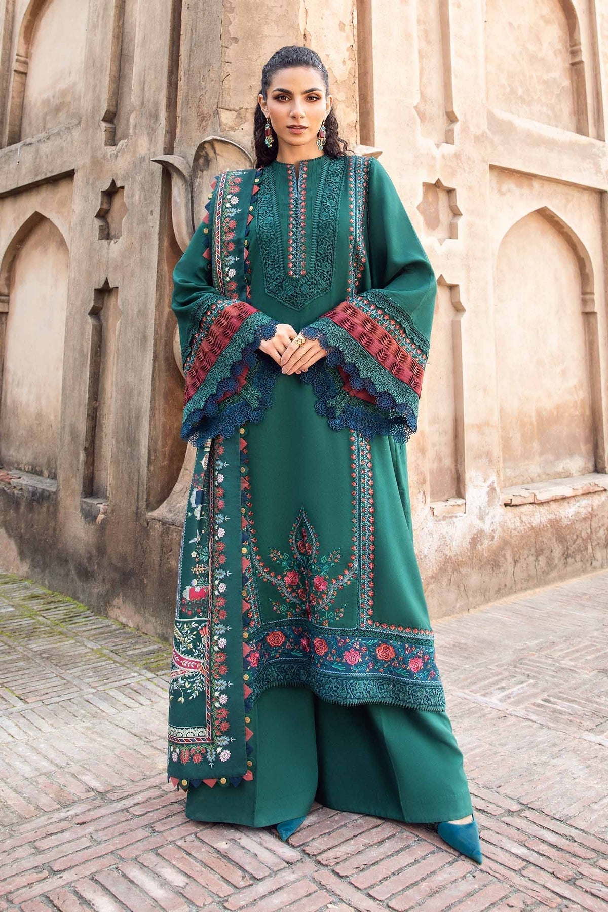 Maria B | M Prints Winter 24 | MPT-2405-B - Ladies Clothes - Maria Faisal