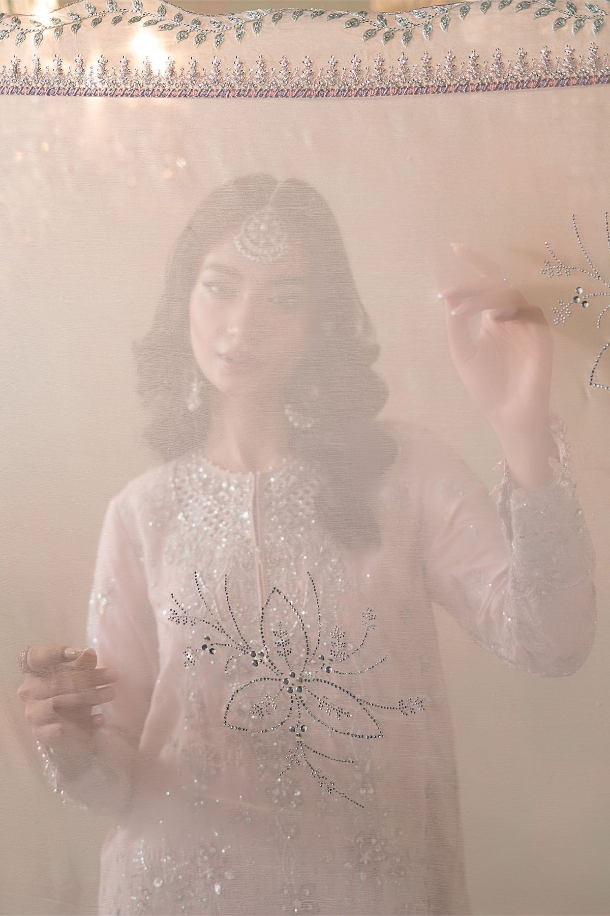 Maria B | Soiree Formals | WFS-09-05-Nude - Formal Dress - available at Maria Faisal in UK and USA.