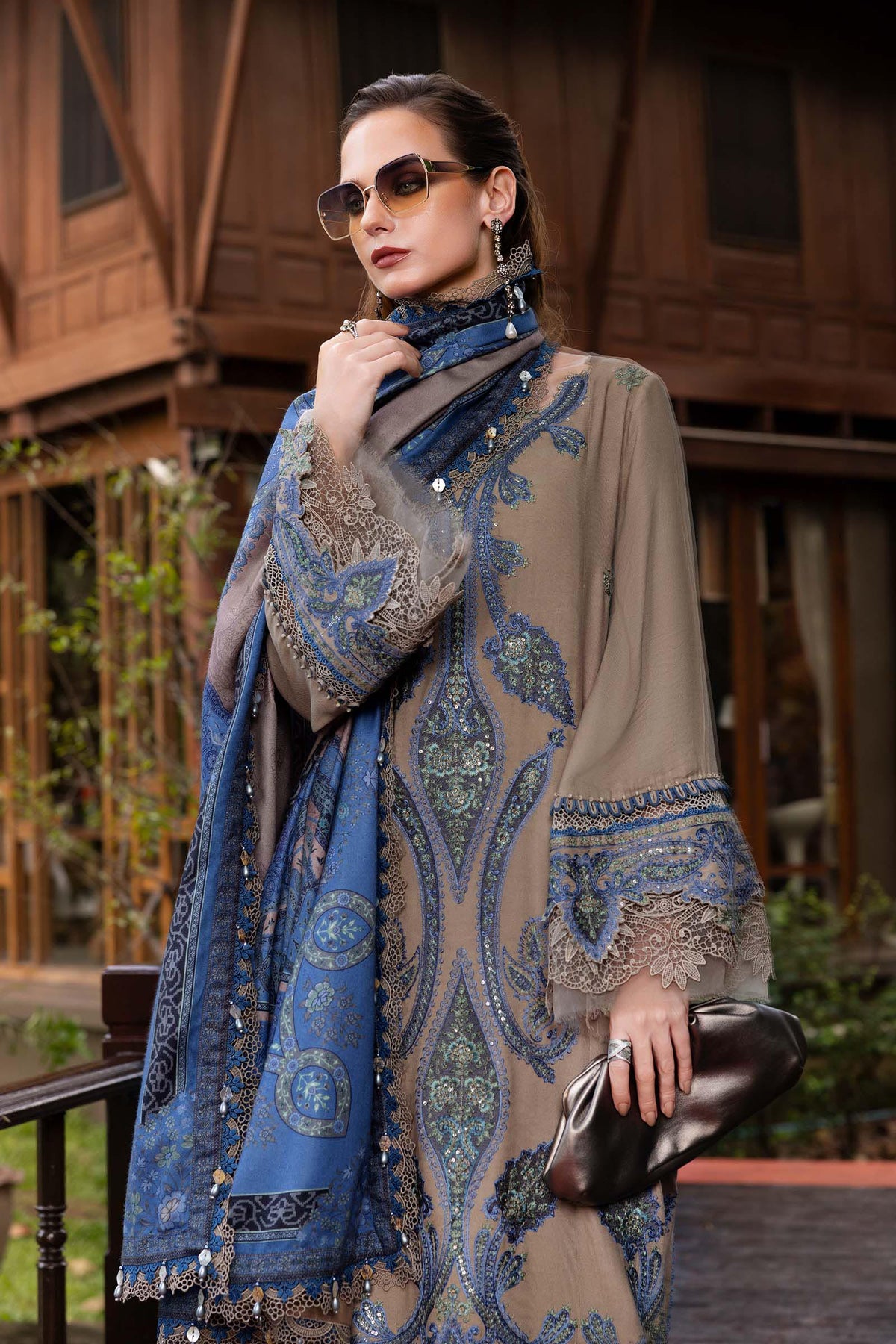 MPT-2806-A – authentic Pakistani dress from the M Prints Winter 25 collection for women in the UK