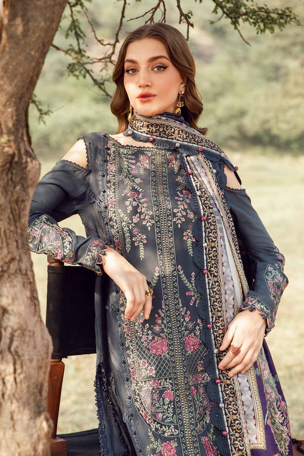 Maria B | M Prints Winter 24 | MPT-2406-A - Ladies Clothes - Maria Faisal