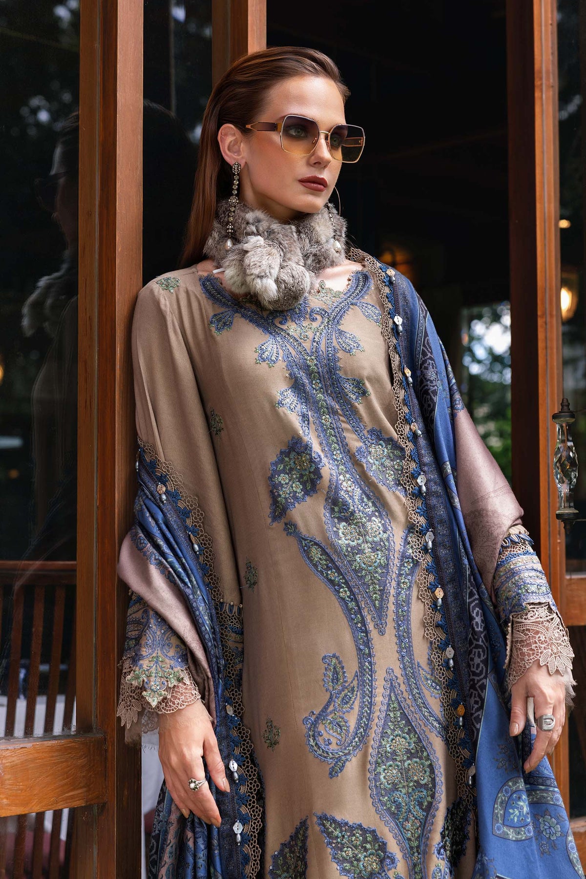 MPT-2806-A – authentic Pakistani dress from the M Prints Winter 25 collection for women in the UK