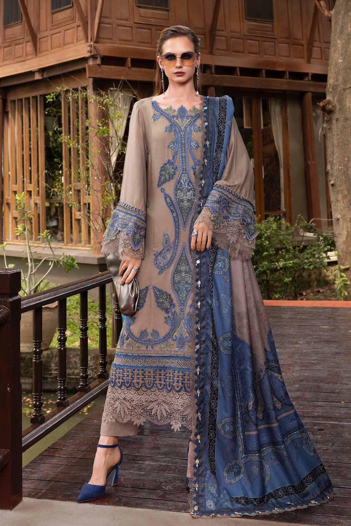 MPT-2806-A – authentic Pakistani dress from the M Prints Winter 25 collection for women in the UK