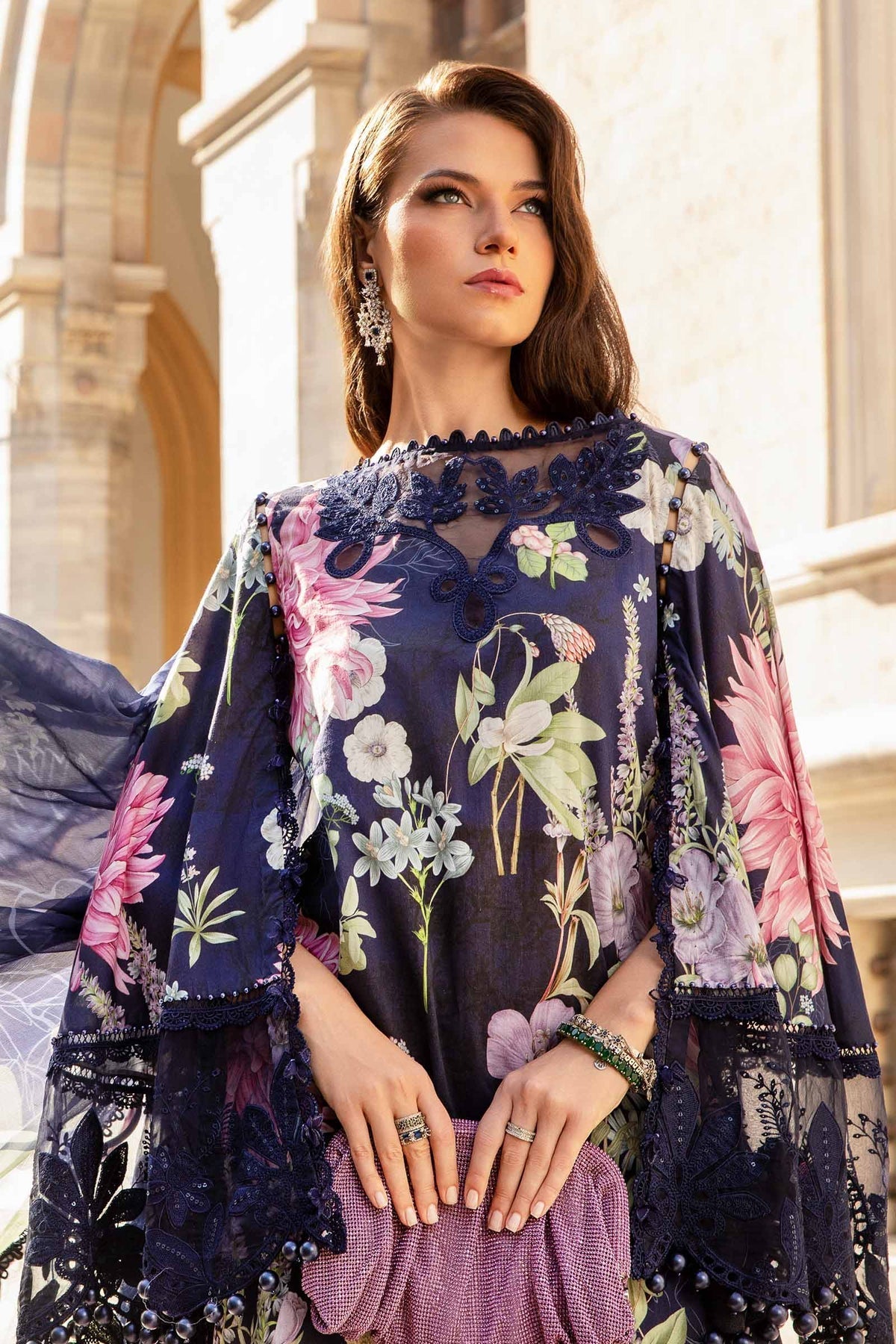 Maria B | M Prints Fall Edit 24 | MPT-2306-B - Ladies Clothes - Maria Faisal