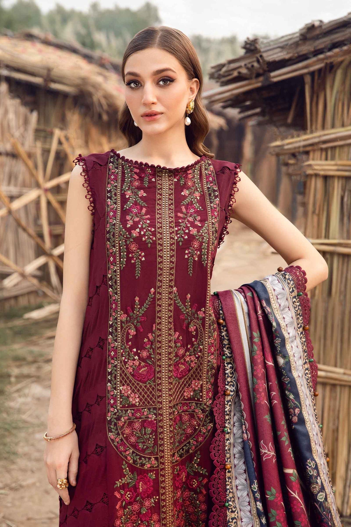 Maria B | M Prints Winter 24 | MPT-2406-B - Ladies Clothes - Maria Faisal