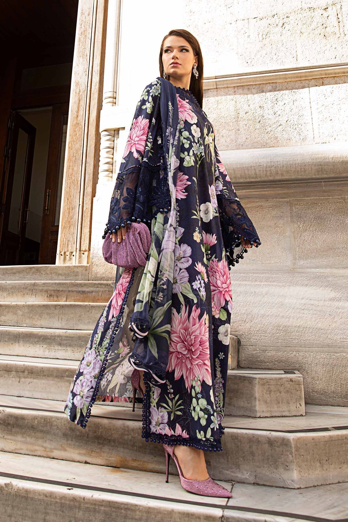 Maria B | M Prints Fall Edit 24 | MPT-2306-B - Ladies Clothes - Maria Faisal