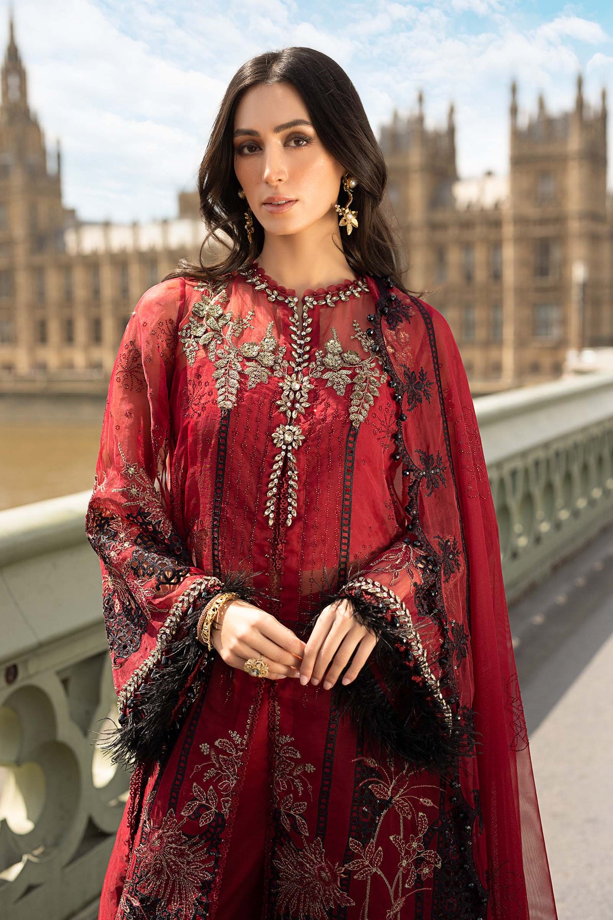Maria B | Soiree Formals 25 | WF-09-06 - Formal Dress - available at Maria Faisal in UK and USA.