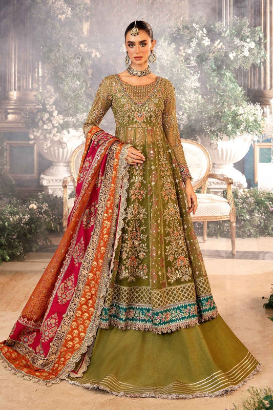Maria B | Mbroidered Formals 24 | Organza Suit | BD-2906 - Designer Dress with Intricate embroidery and embellishments. Shop elegent wedding dress at Maria Faisal.