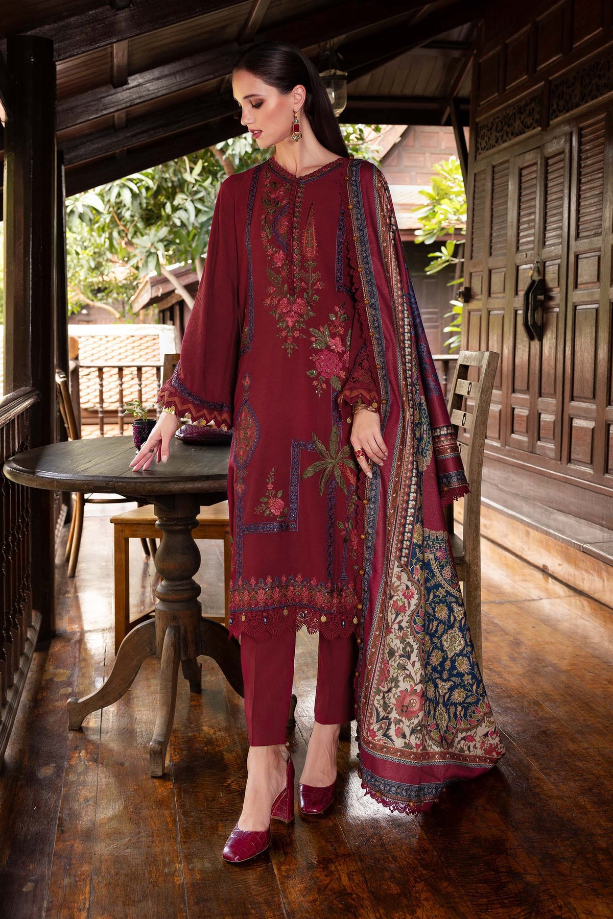 MPT-2807-A – authentic Pakistani dress from the M Prints Winter 25 collection for women in the UK