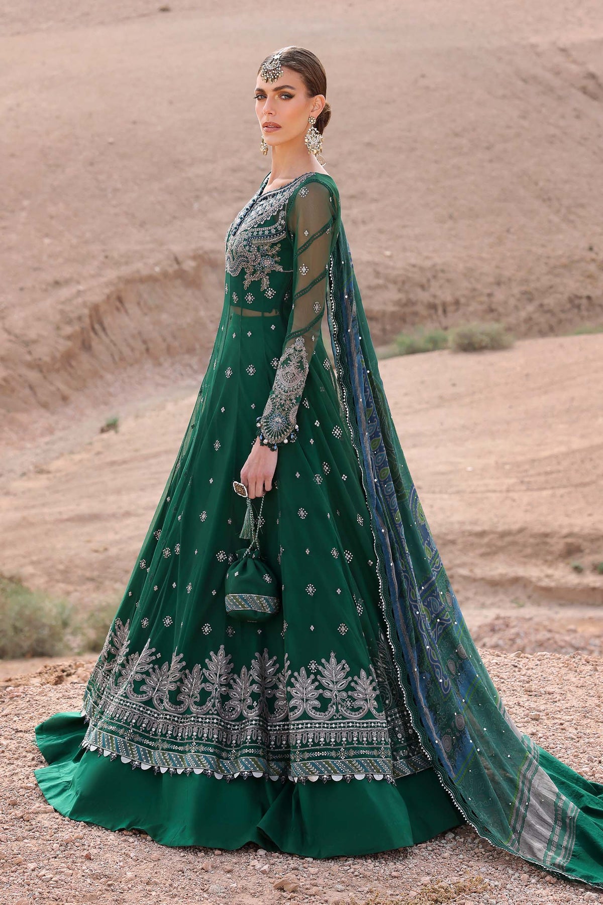 Maria B | Eid Lawn | D-2507-A - Luxury Dress - available at Maria Faisal in UK and USA.