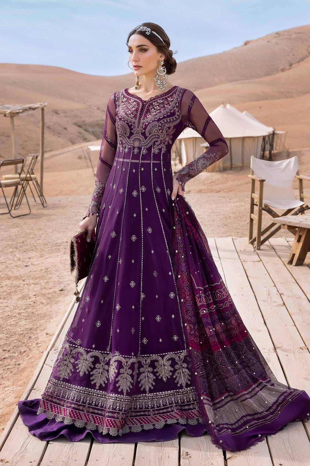 Maria B | Luxury Lawn 25 | D-2507-B by Maria Faisal - Registered Vendor of : Maria B - type : Ladies Clothes - 100% original wedding dresses