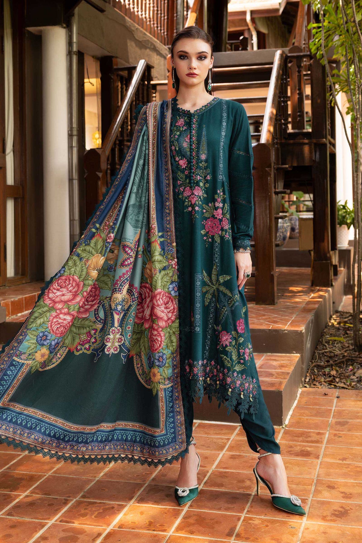 MPT-2807-B – authentic Pakistani dress from the M Prints Winter 25 collection for women in the UK