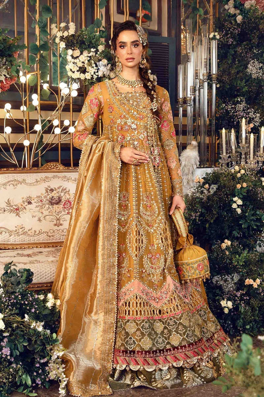 Maria B | Mbroidered Formals 24 | Organza Suit | BD-2907 - Designer Dress with Intricate embroidery and embellishments. Shop elegent wedding dress at Maria Faisal.