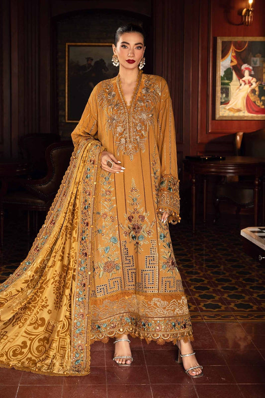 Maria B | Winter Luxe 24 | Velvet DL-1207 - Ladies Clothes - Maria Faisal