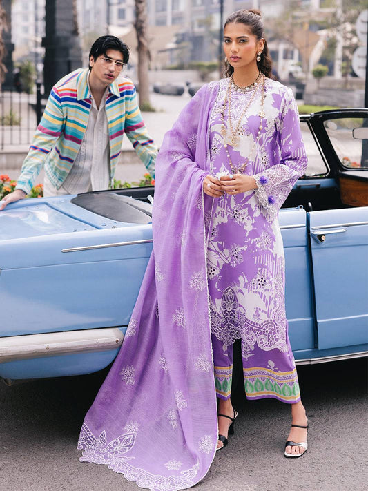 Mahnur | Broadway Luxury Lawn 25 | Viola by Maria Faisal - Registered Vendor of : Mahnur - type : Ladies Clothes - 100% original wedding dresses