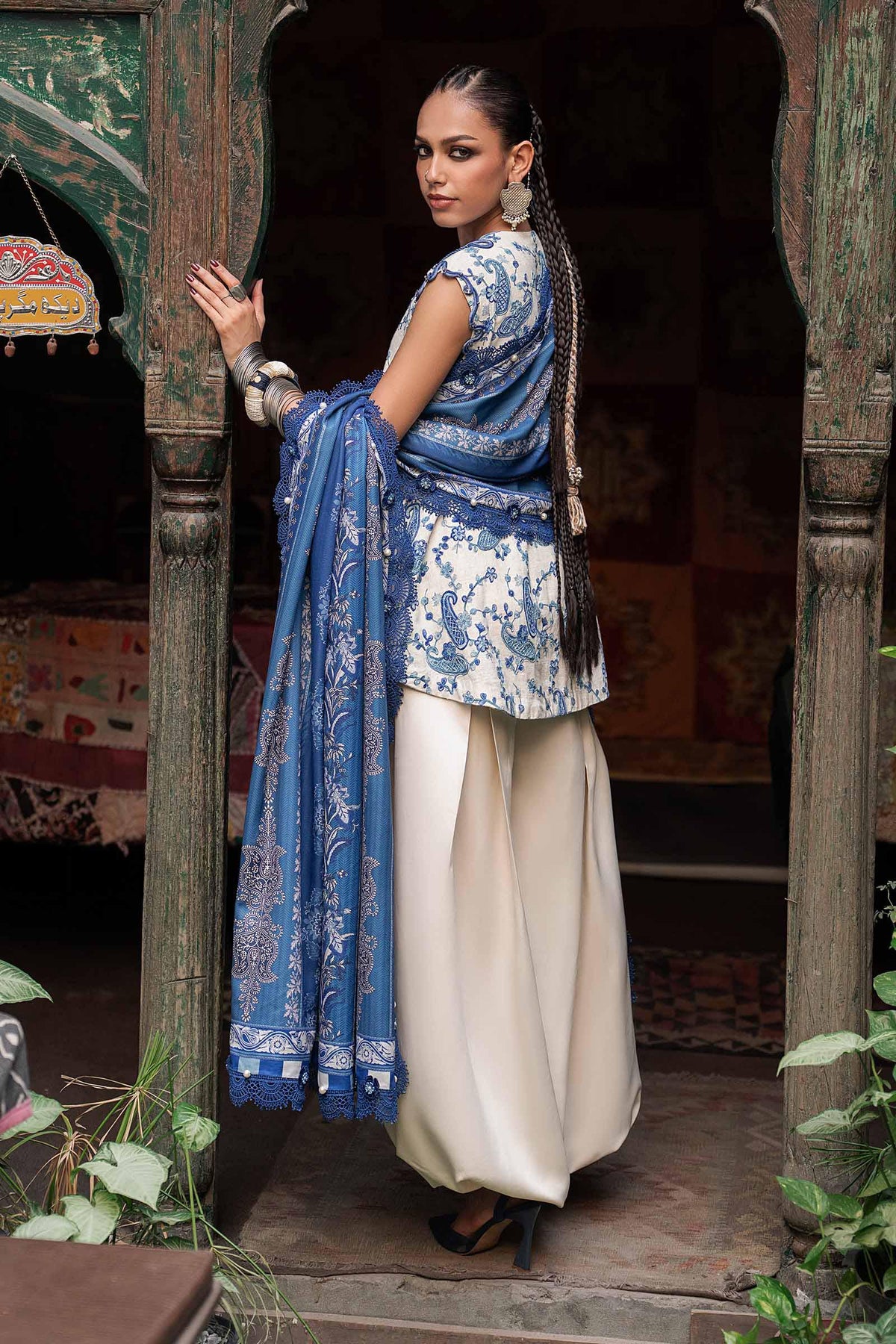 Maria B | M Prints Winter Fall 2026 | MPT-3108-A - Luxury Dress - available at Maria Faisal in UK and USA.