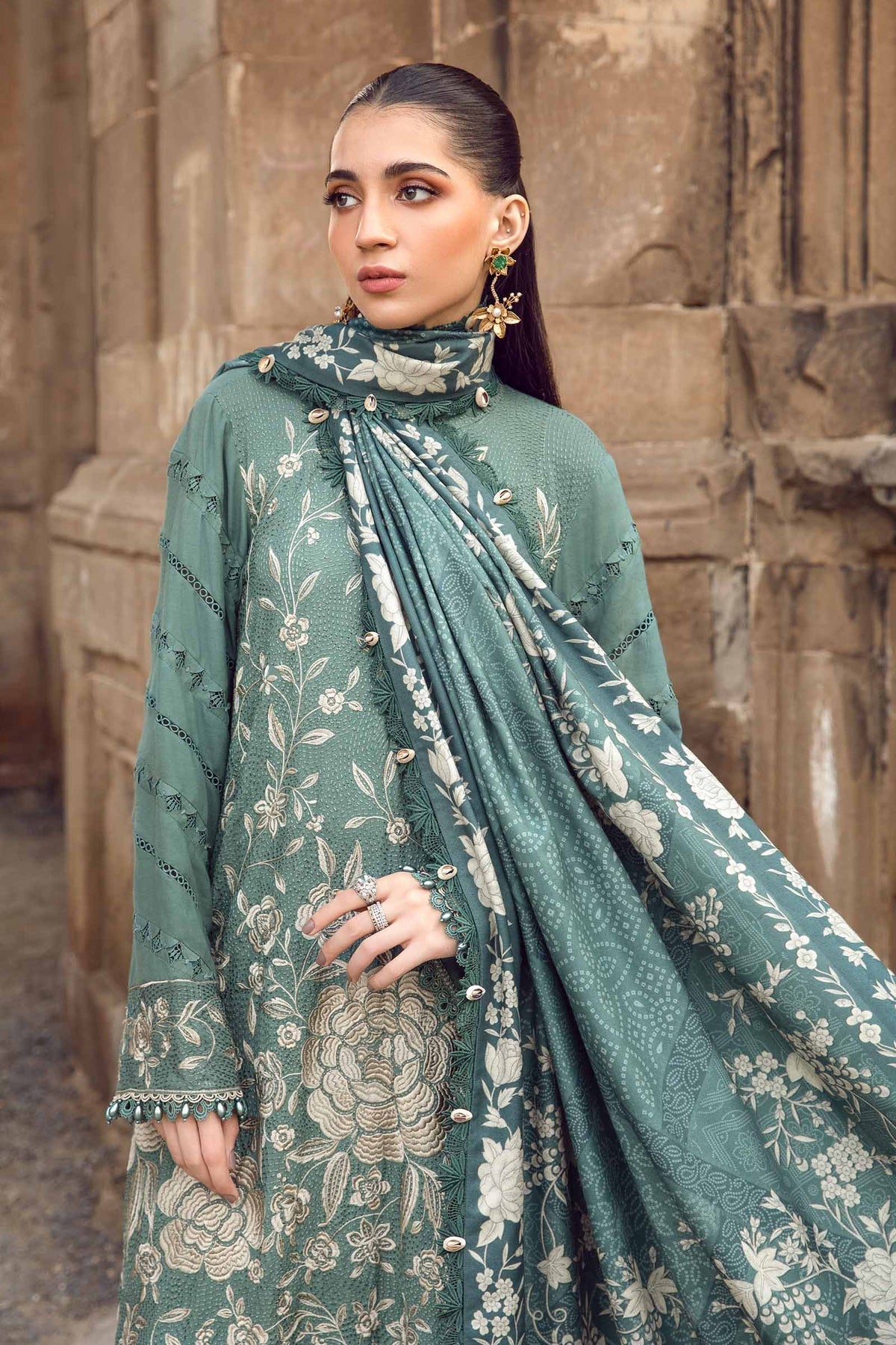Maria B | M Prints Winter 24 | MPT-2408-A - Ladies Clothes - Maria Faisal
